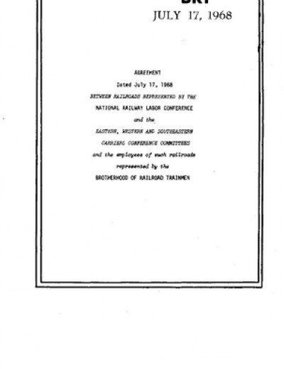 1968 NATIONAL AGREEMENT