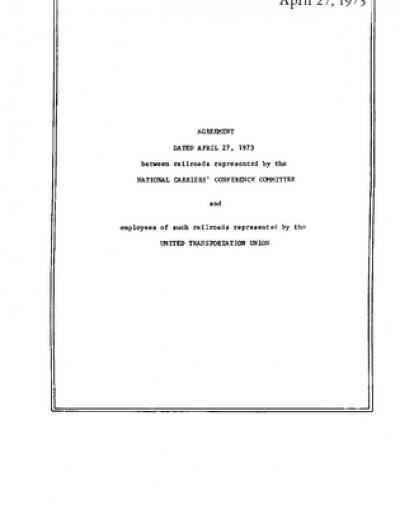 1973 NATIONAL AGREEMENT