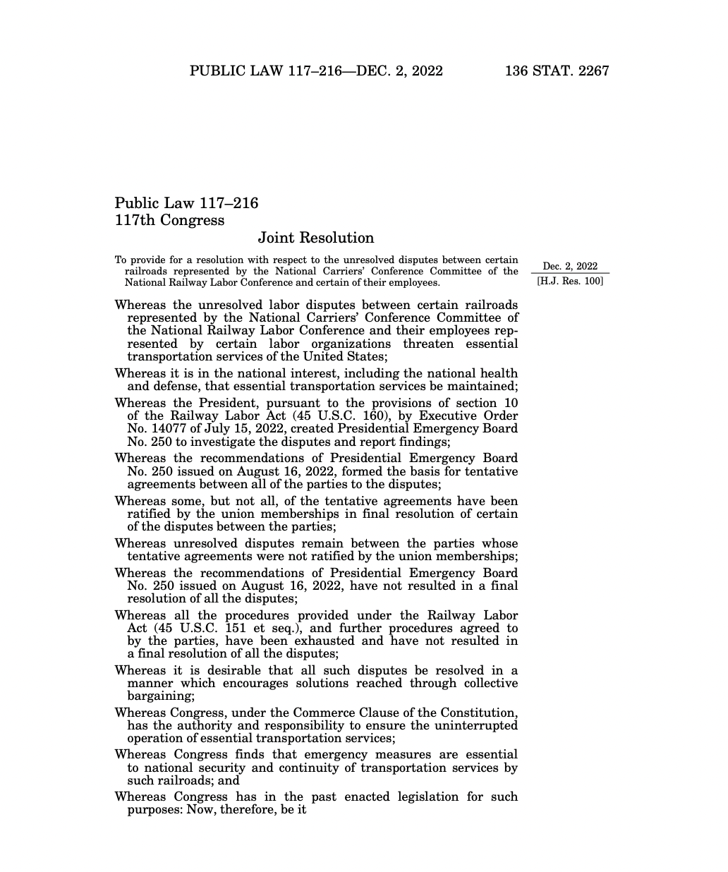 2022 National Agreement