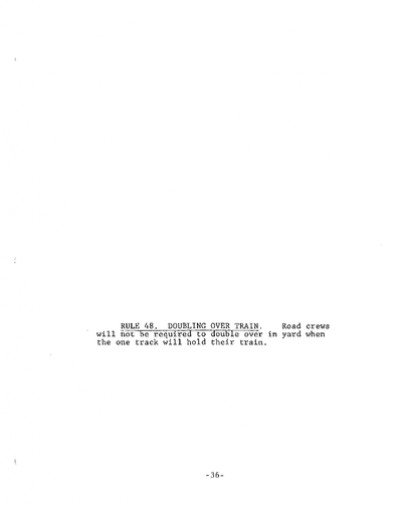 Rule 48: Doubling Over Train