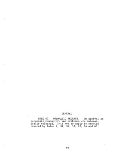 Rule 67: Automatic Release