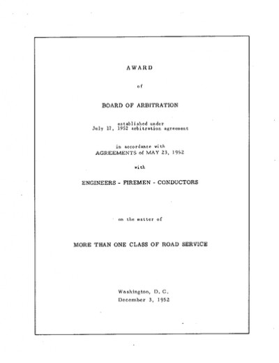 GUTHRIE AWARD (MORE THAN 1 CLASS OF SERVICE)