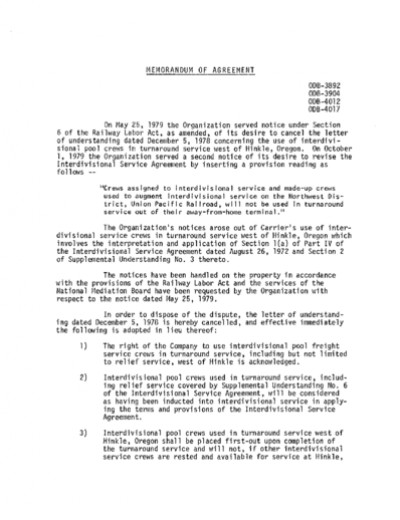 TURNAROUND SERVICE- HINKLE